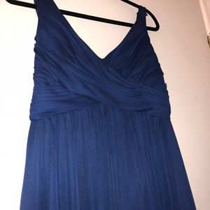 David’s Bridal, short bridesmaids dress Navy